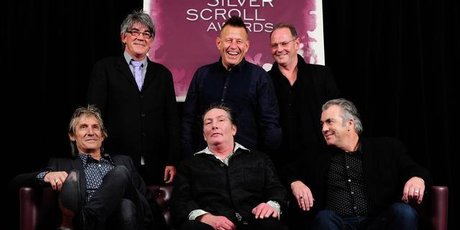 Hello Sailor: (clockwise from top left) Paul Woolright, Ricky Ball, Stuart Pearce, Harry Lyon, Graham Brazier, Dave McArtney. Photo / Topic Hello Sailor: (clockwise from top left) Paul Woolright, Ricky Ball, Stuart Pearce, Harry Lyon, Graham Brazier, Dave McArtney. Photo / Topic