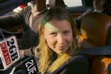 Madeleine Pulver spent 10 hours with a fake bomb chained to her neck as part of an elaborate extortion plot. Photo / AP Madeleine Pulver spent 10 hours with a fake bomb chained to her neck as part of an elaborate extortion plot. Photo / AP