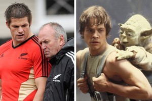An eager young Jedi is instructed by his master -- but which one? Photos / NZ Herald, Supplied