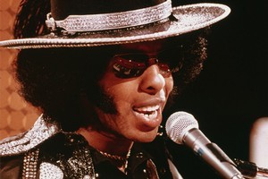 Sly Stone in his '70s heyday. The funk legend is now living in his van. Photo / File