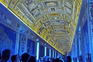 The Maps Gallery, in one of the Vatican Museums' 1500 rooms, contains the 'Google Maps of the era'. Photo / Shandelle Battersby