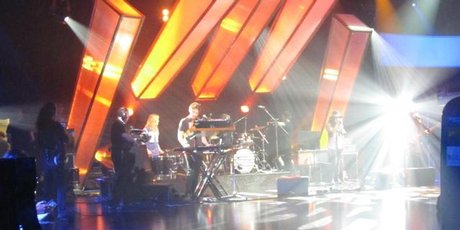 Pajama Club during a camera test on the set of Later... with Jools Holland . Photo / Charlotte Ryan Pajama Club during a camera test on the set of Later... with Jools Holland . Photo / Charlotte Ryan