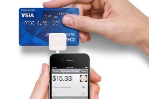 The Square smartphone device is used to scan credit cards, allowing merchants to dispense with cash registers. Less than a year old, 750,000 merchants in the US are using it. Photo / Supplied