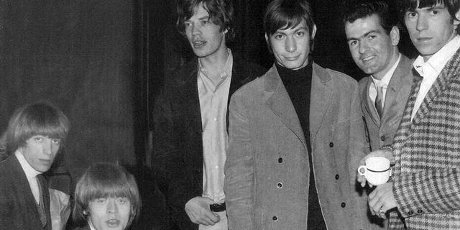 Bill Wyman, Brian Jones, Mick Jagger, Charlie Watts, Neil Collins and Keith Richard. Photo / Neil Collins Bill Wyman, Brian Jones, Mick Jagger, Charlie Watts, Neil Collins and Keith Richard. Photo / Neil Collins