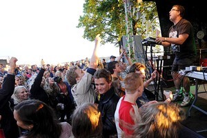 Disasteradio plays to fans on one of his tour dates in Europe. Photo / Luke Rowell