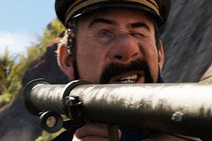 Captain Haddock appears in a new still from the upcoming Tintin movie. Photo / Facebook