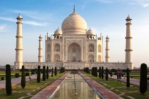 The Taj Mahal was built on mahogany posts sunk into wells fed by the Yamuna river, but the river's water levels are dropping by several feet a year, leaving the wood brittle and falling to bits. Photo / Thinkstock
