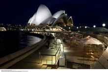 Opera Bar is perfectly positioned to enjoy the harbour lights. Photo / Supplied