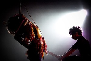 The Yeah Yeah Yeahs perform at the St James in Auckland in 2006. Photo / Milana Radojcic