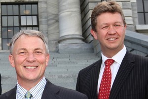 Labour's Phil Goff (L) and David Cunliffe. Photo / Mark Mitchell
