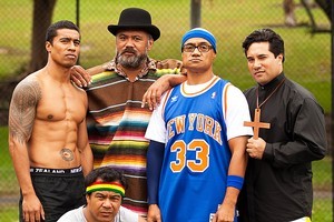 The cast of Sione's Wedding have reunited for a sequel. Photo / Supplied
