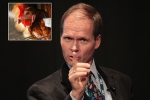 Vegan Jonathan Balcombe says it is not sustainable to feed the world's seven billion people on a meat-based diet and spoke about a range of animals. Photo / Richard Robinson.