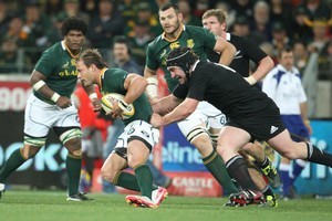New Zealand will play the Springboks in Dunedin on September 15 next year. Photo / Getty Images