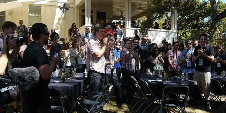 Movie buffs at the Fantastic Fest in Austin, Texas.