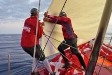 Team New Zealand are one of six boats racing in the event.
