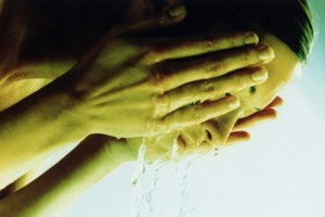 Oil, dirt and sweat build up in skin pores and can lead to pimples so keep your face clean.
Photo / Thinkstock