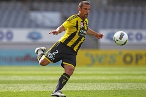 Emmanuel Muscar of the Wellington Phoenix in action. Photo / Getty Images