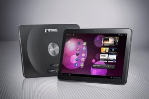 Samsung has redesigned its Galaxy Tab 10.1 to avoid a sales ban in Germany. Photo / Supplied