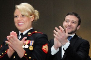 Justin Timberlake attends the Marine Corps Ball in Richmond. Photo / www.justintimberlake.com