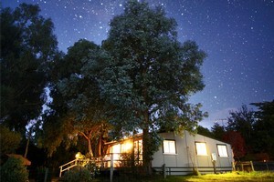 Without the interference of city lights the stars over Centre Hill Cottage put on a show. Photo / Supplied