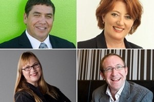 New MPs entering Parliament include (clockwise from top left) Brendan Horan, Maggie Barry, Andrew Little and Denise Roche. Photos / supplied