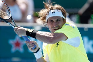 Defending champion David Ferrer. Photo / Richard Robinson