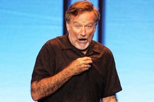 Robin Williams says drunk fans mistake him for Bono. Photo / Michael Craig