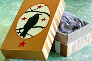 A handmade gift box is a nice way to let someone know you care about them especially if you personalise the decoration. Photo / Steven McNicholl