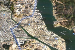 Users of the site can compare pre-tsunami maps with the satellite images of the affected zones afterward. Photo / Google