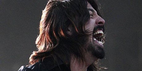Dave Grohl rocks Western Spring with the Foo Fighters. Photo / Richard Robinson