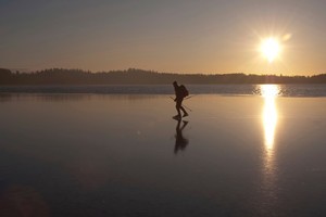 The runners on Nordic skates are actually long, thin blades honed to razor sharpness. They are almost half-a-metre long, but only a few millimetres thick. Photo / Thinkstock