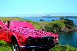 Waiheke's 'Headland: Sculpture on the Gulf' throws up delights such as this piece by Roger Thompson. Photo / Supplied