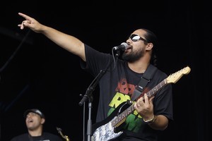Logan Bell of Kiwi band, Katchafire. Photo / The Daily Post