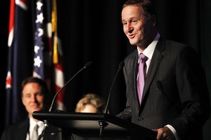 Prime Minister John Key speaks at the start of the forum. Photo / NZPA