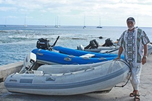 Commodore Keith Vial runs a sometimes yachtless yacht club. Photo / Jim Eagles