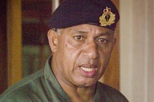 Commodore Frank Bainimarama. Photo / Greg Bowker