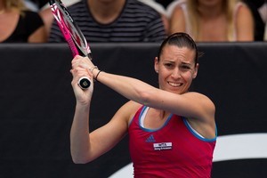 Flavia Pennetta is at the top of her. Photo / Brett Phibbs