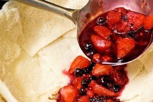 Summer pudding is a magical blend of bread, sugar and berries. Photo / Jason Dorday