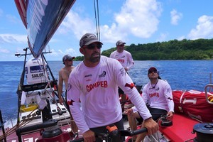 Camper leaves Solomon Islands in their wake. Photo / Hamish Hooper-Camper Team NZ