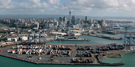 Ports of Auckland. Photo / Brett Phibbs