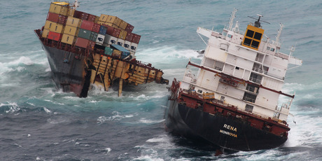 The Rena crew took several shortcuts before hitting Astrolabe Reef, a report into the grounding has found. Photo / Joel Ford