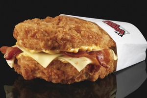 The popularity of the bun-less burger hurt KFC's profits as higher-margin items went unordered. Photo / Supplied