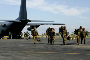 Kiwi Troops in East Timor in 2006. In the most recent NZDF survey, staff morale was at its lowest point since the survey began eight years ago. File photo / NZPA