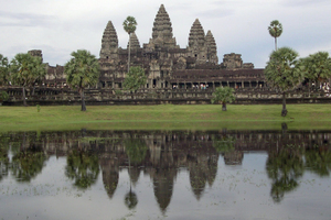 Cambodia's 12th-century Angkor Wat temple near Siam Reap. Photo / Jim Eagles