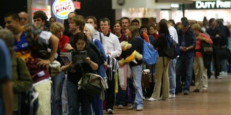 Waiting for an age in the check-in line due to mismanagement is a test of patience. Photo / Glenn Jeffrey