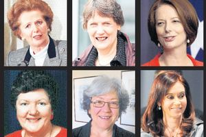 Women leaders including Margaret Thatcher, Helen Clark, Julia Gillard, Cristina Fernandez, Carmen Lawrence and Joan Kirner have faced challenges. Photos / AP