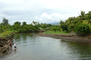 The Vaisigano River in Samoa, where a New Zealand woman reportedly drowned today in flash floods. Photo / Supplied