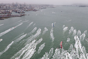 Camper and Telefonica arriving in Auckland. Photo / Camper, Volvo Ocean race.