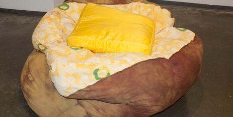 A whole new meaning to the term couch potato - the baked potato beanbag. Photo / Supplied