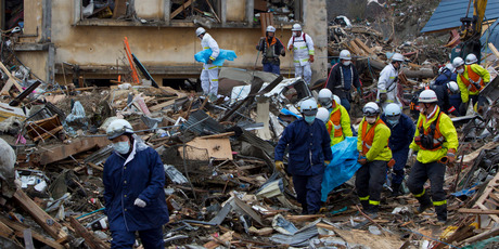 Many urban areas such as Rikuzentakata, Iwate, were devastated in the earthquake and tsunami a year ago. Photo / Getty Images